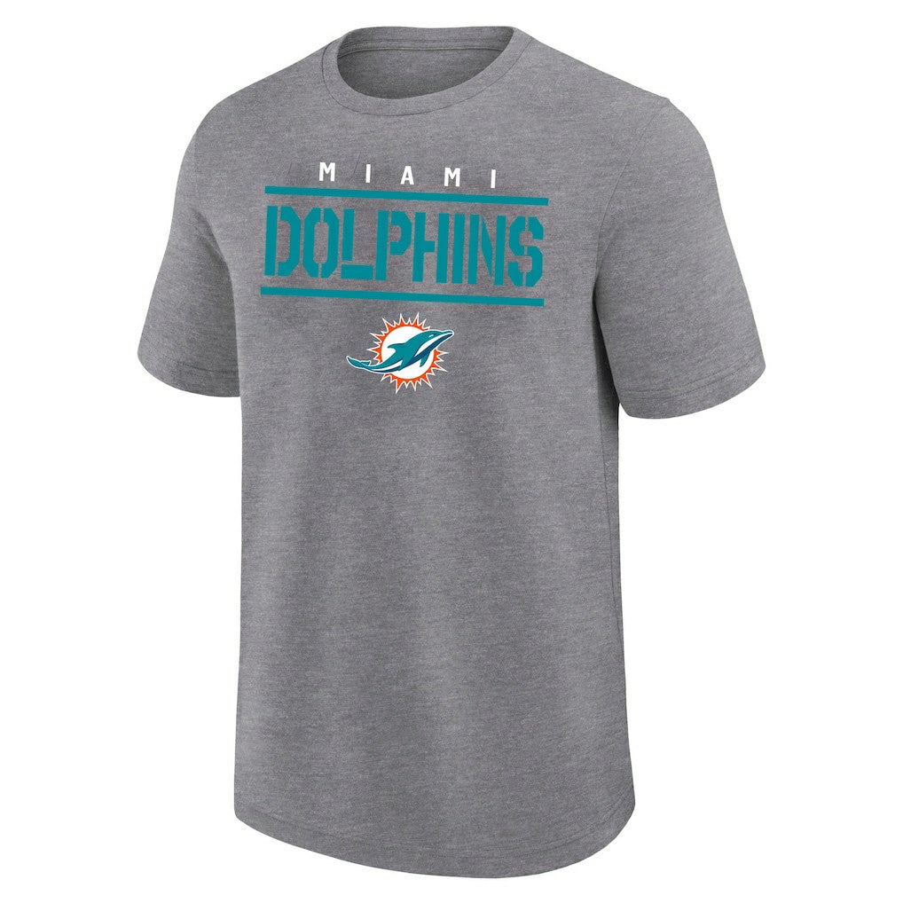 Fanatics Miami Dolphins Big & Tall Top Notch T-Shirt Heather Gray