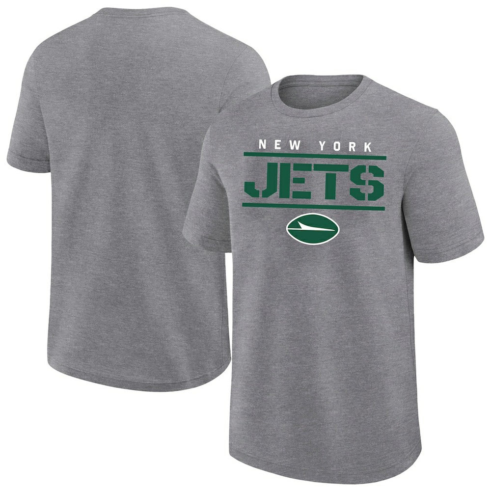 Fanatics New York Jets Big & Tall Top Notch T-Shirt Heather Gray