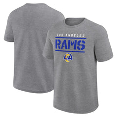Fanatics Los Angeles Rams Big & Tall Top Notch T-Shirt Heather Gray