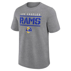 Fanatics Los Angeles Rams Big & Tall Top Notch T-Shirt Heather Gray