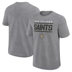 Fanatics New Orleans Saints Big & Tall Top Notch T-Shirt Heather Gray