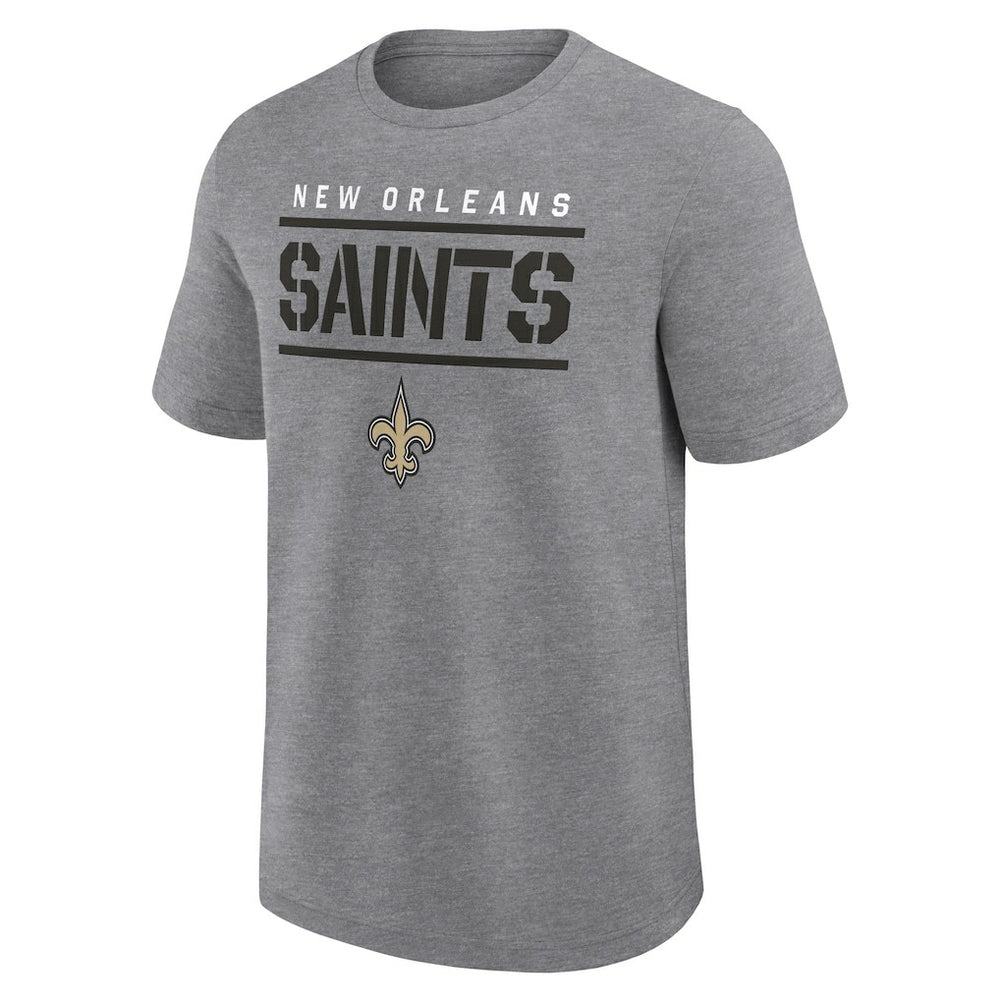 Fanatics New Orleans Saints Big & Tall Top Notch T-Shirt Heather Gray