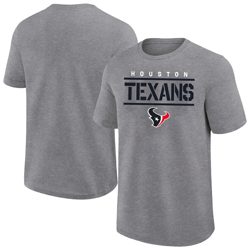 Fanatics Houston Texans Big & Tall Top Notch T-Shirt Heather Gray