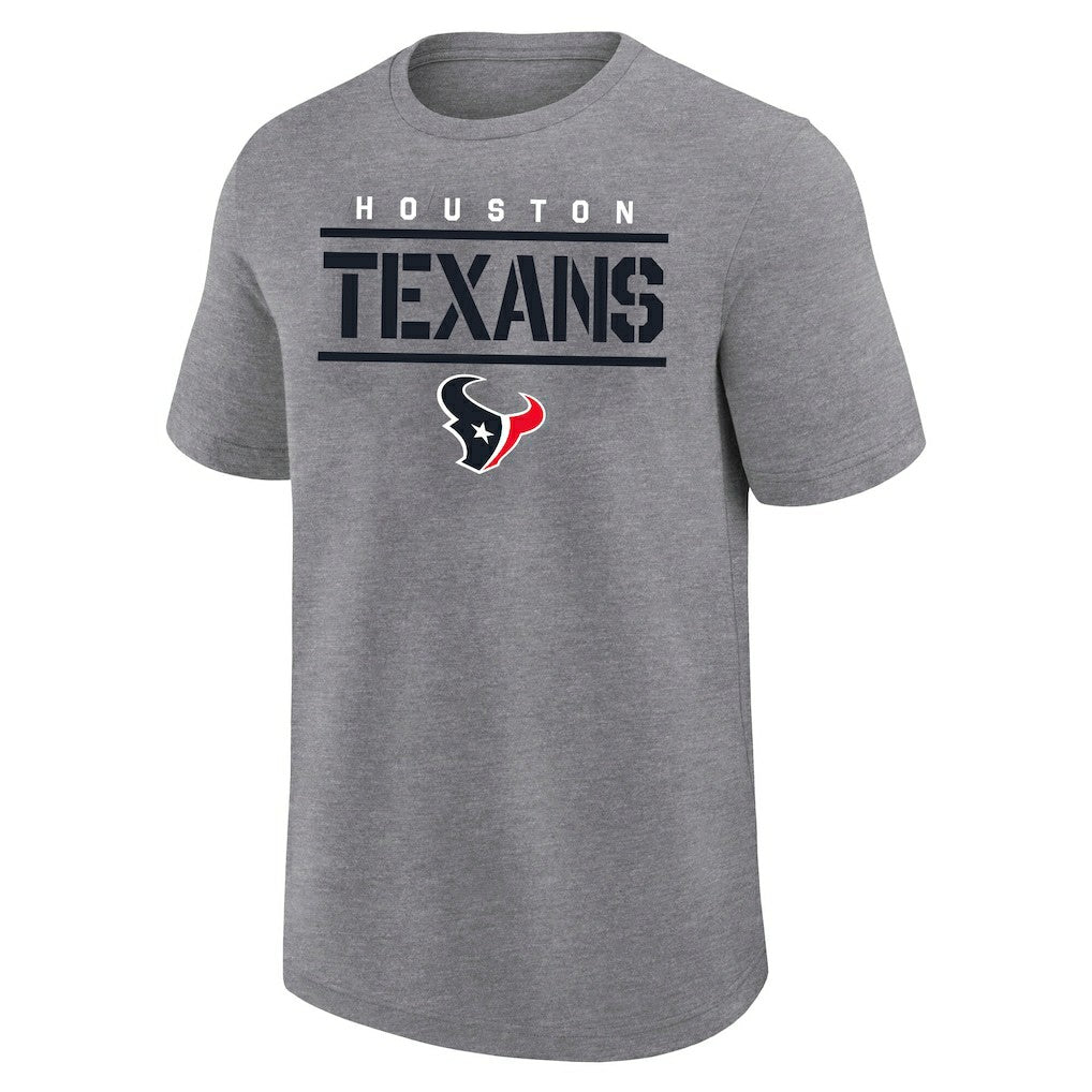 Fanatics Houston Texans Big & Tall Top Notch T-Shirt Heather Gray