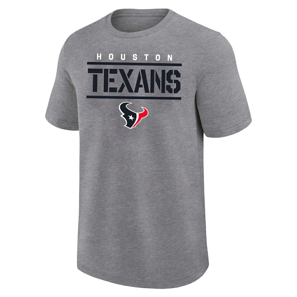 Fanatics Houston Texans Big & Tall Top Notch T-Shirt Heather Gray