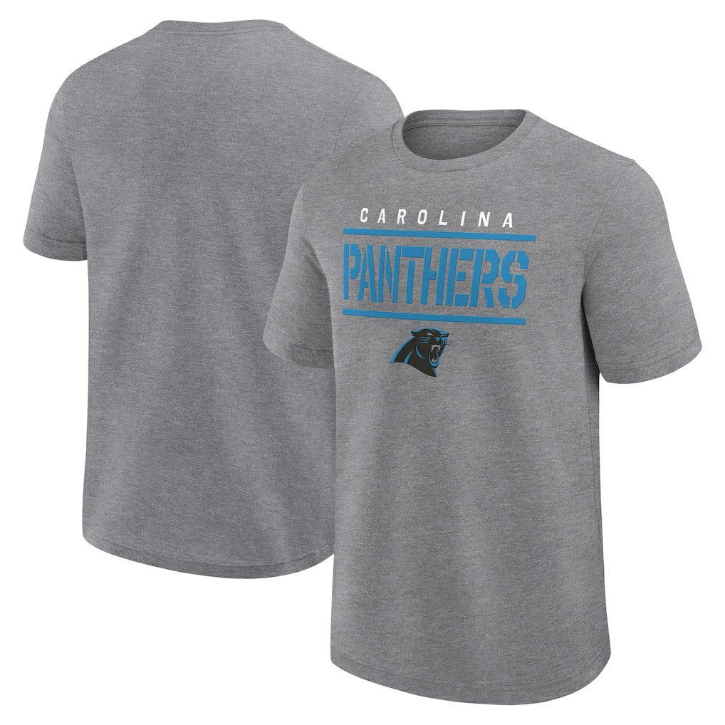 Fanatics Carolina Panthers Big & Tall Top Notch T-Shirt Heather Gray