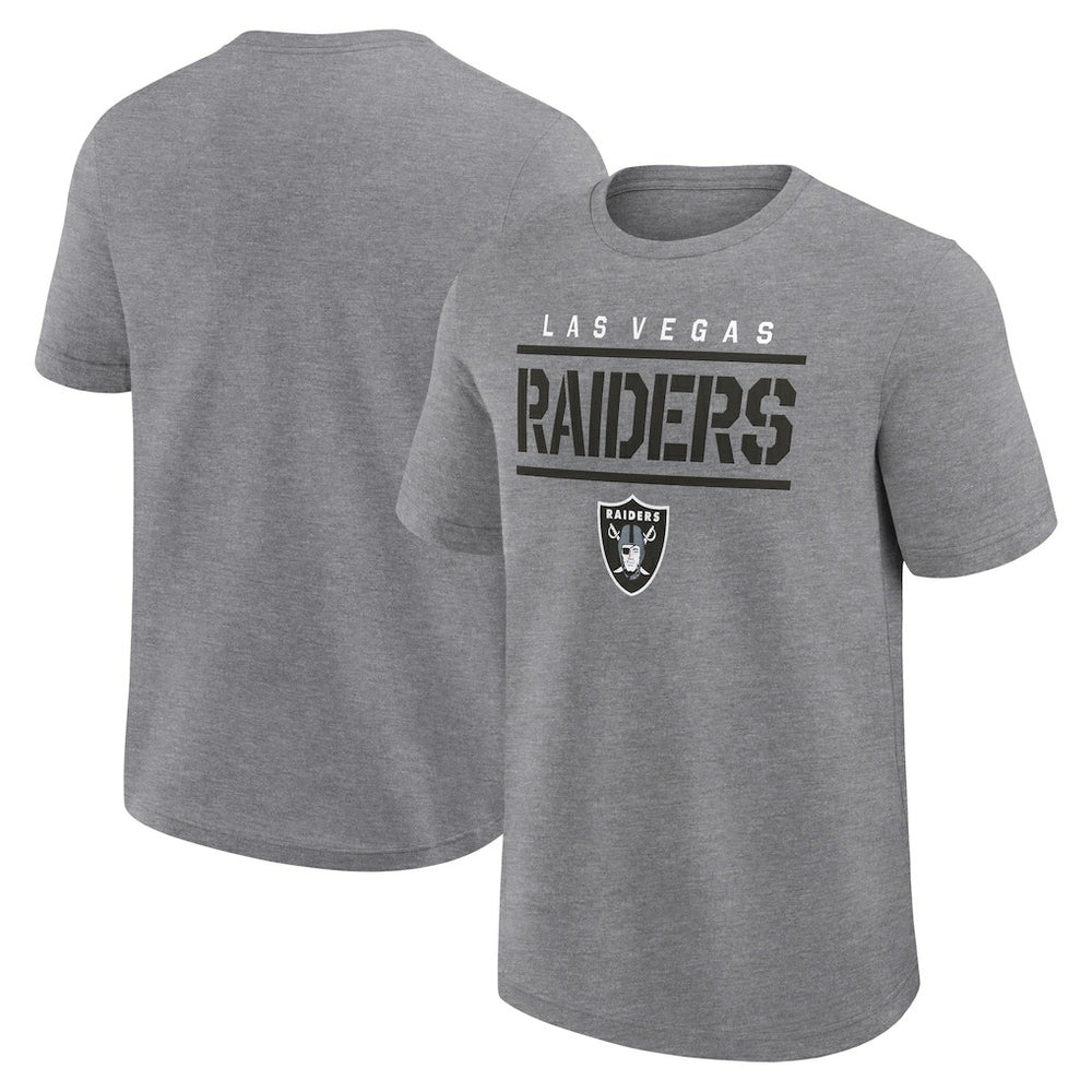 Fanatics Las Vegas Raiders Big & Tall Top Notch T-Shirt Heather Gray