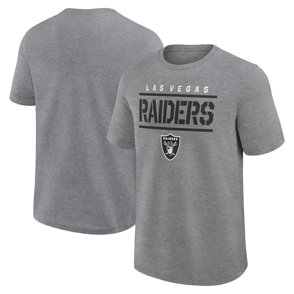 Fanatics Las Vegas Raiders Big & Tall Top Notch T-Shirt Heather Gray