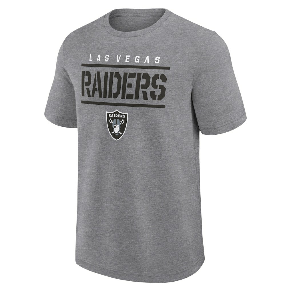 Fanatics Las Vegas Raiders Big & Tall Top Notch T-Shirt Heather Gray