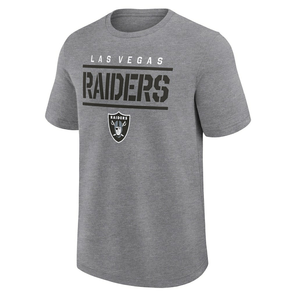 Fanatics Las Vegas Raiders Big & Tall Top Notch T-Shirt Heather Gray