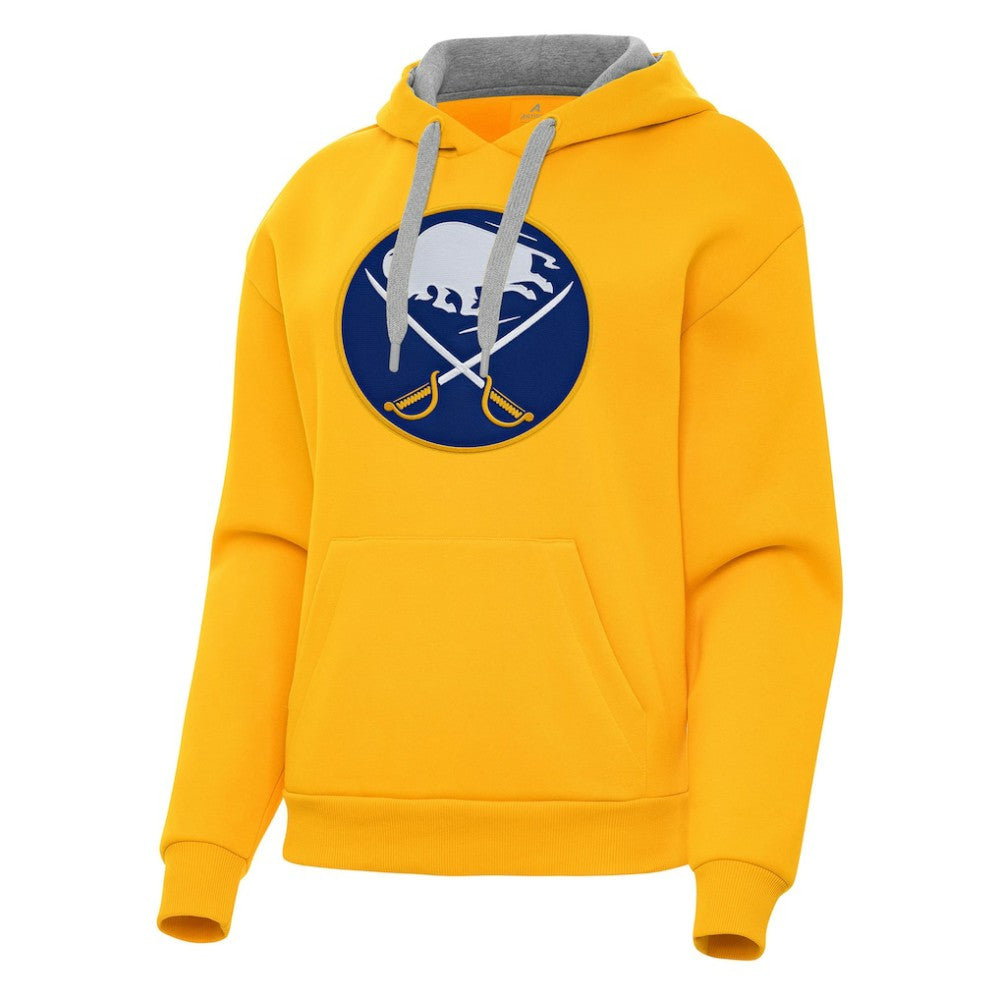 Buffalo Sabres Antigua Women's Victory Pullover Hoodie - Gold - NHL 202233387