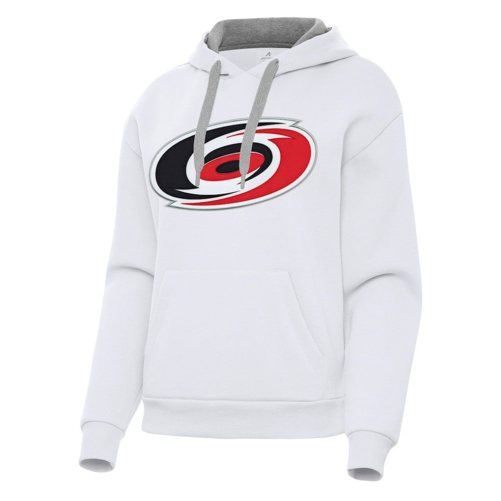 Carolina Hurricanes Antigua Women's Victory Pullover Hoodie - White - NHL 202233388