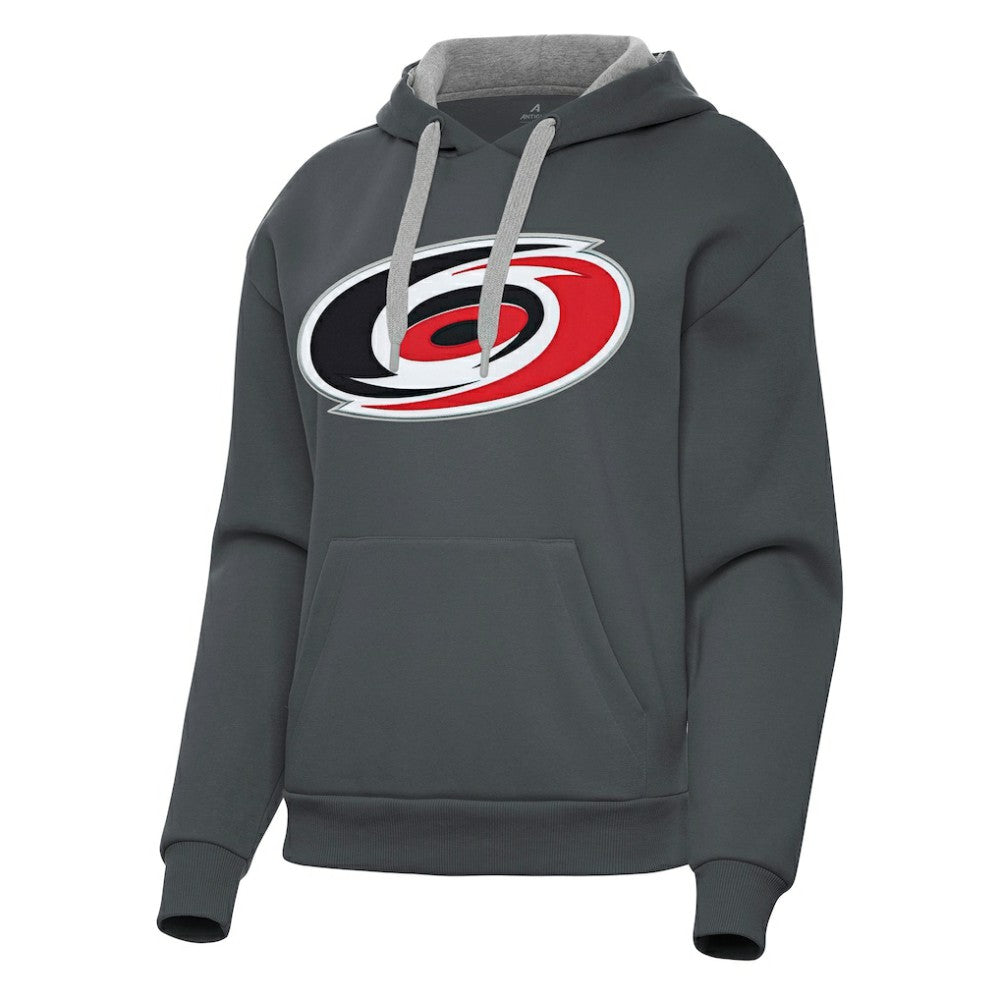 Carolina Hurricanes Antigua Women's Victory Pullover Hoodie - Charcoal - NHL 202233398