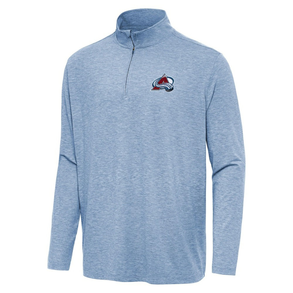 Colorado Avalanche Antigua Hunk Quarter-Zip Top - Heather Aqua - NHL 202233500