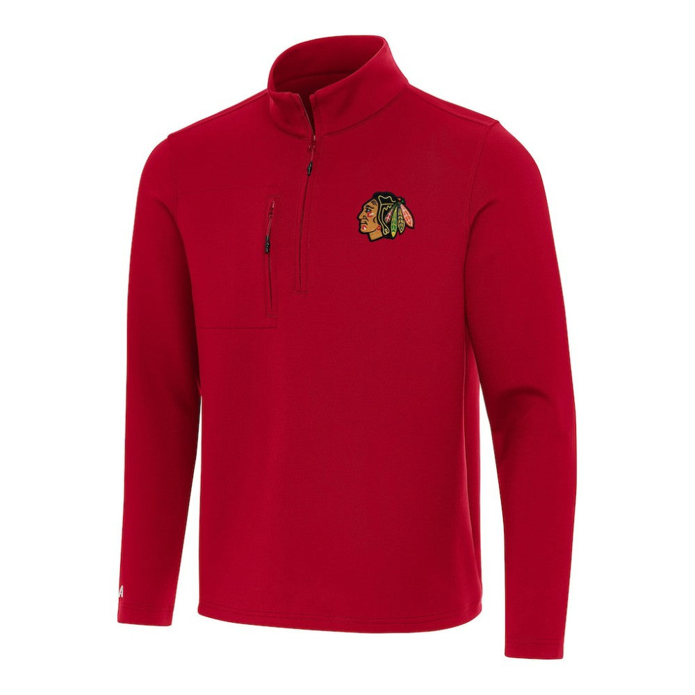 Chicago Blackhawks Antigua Insider Quarter-Zip Top - Red - NHL 202233553