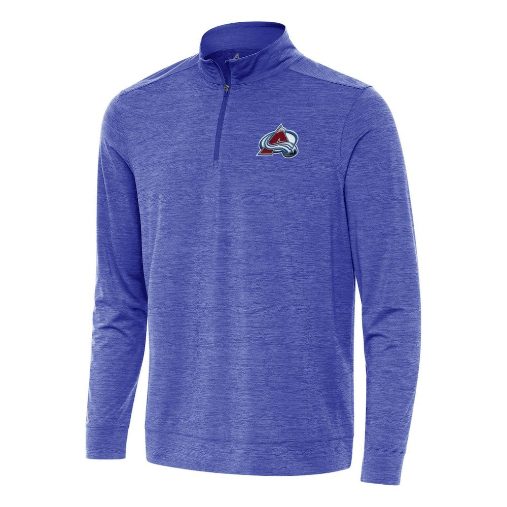 Colorado Avalanche Antigua Bright Quarter-Zip Top - Heather Royal - NHL 202233607
