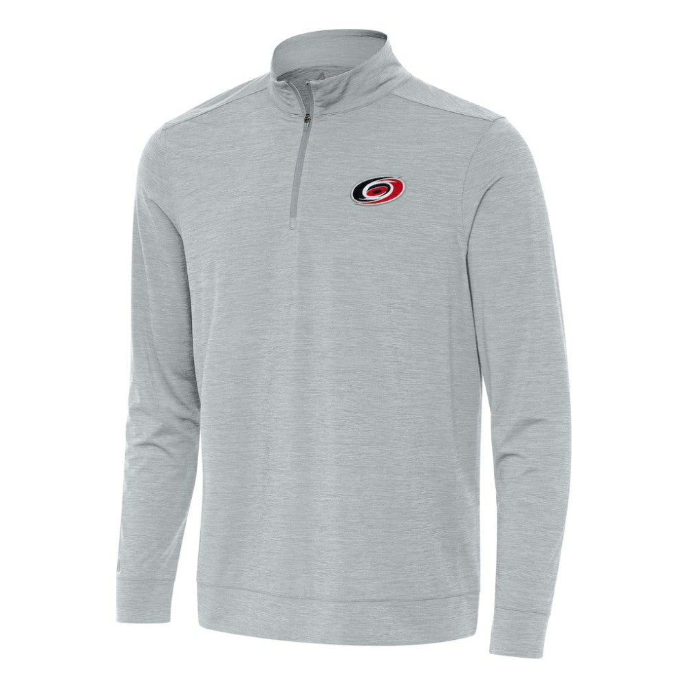 Carolina Hurricanes Antigua Bright Quarter-Zip Top - Heather Gray - NHL 202233613