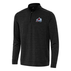 Colorado Avalanche Antigua Bright Quarter-Zip Top - Heather Black - NHL 202233614