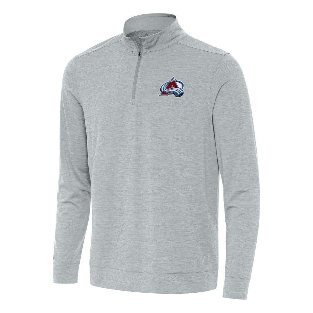 Colorado Avalanche Antigua Bright Quarter-Zip Top - Heather Gray - NHL 202233616