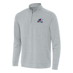 Colorado Avalanche Antigua Bright Quarter-Zip Top - Heather Gray - NHL 202233616