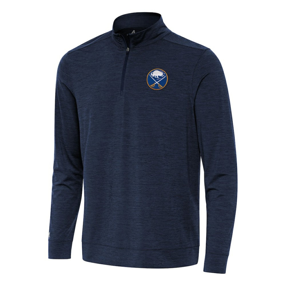 Buffalo Sabres Antigua Bright Quarter-Zip Top - Heather Navy - NHL 202233624