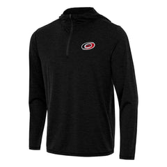 Carolina Hurricanes Antigua Tidy Quarter-Zip Hoodie - Heather Black - NHL 202233642
