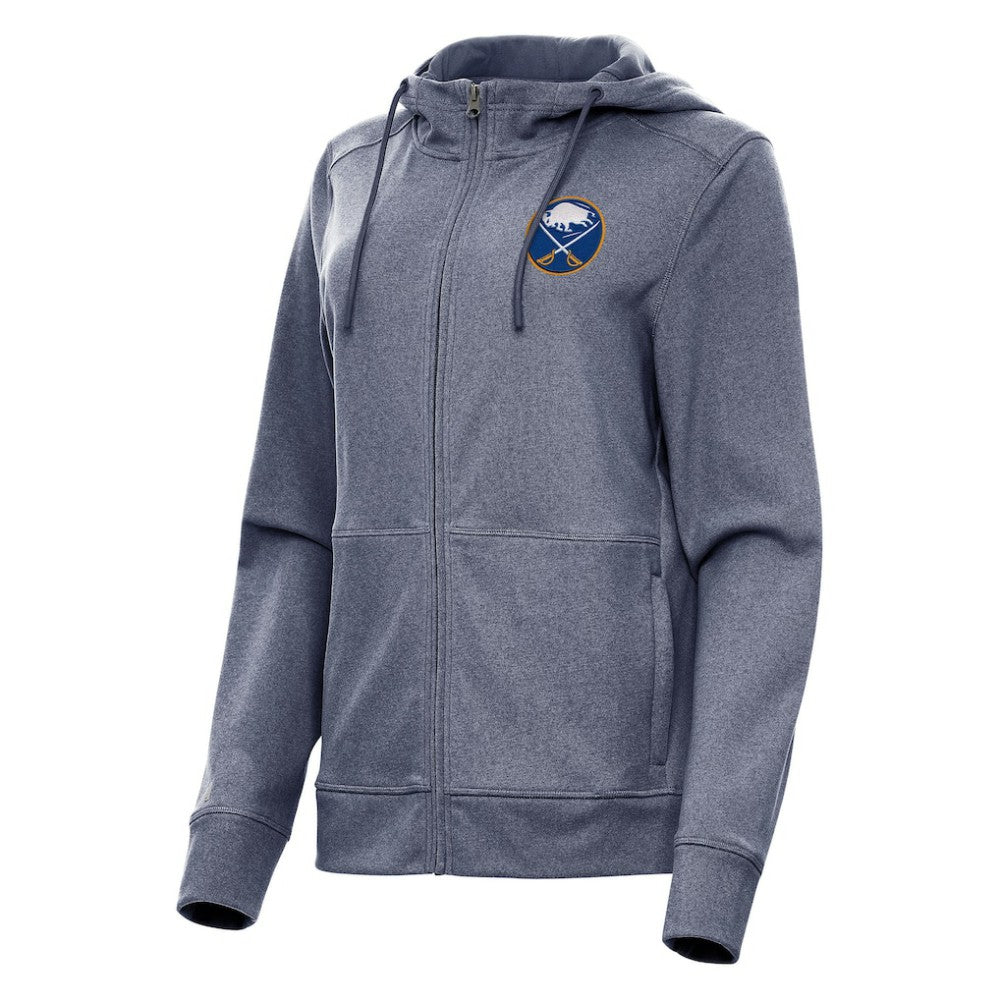 Buffalo Sabres Antigua Women's Seeker Full-Zip Hoodie - Heather Navy - NHL 202233762