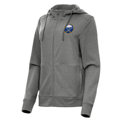 Buffalo Sabres Antigua Women's Seeker Full-Zip Hoodie - Heather Black - NHL 202233763