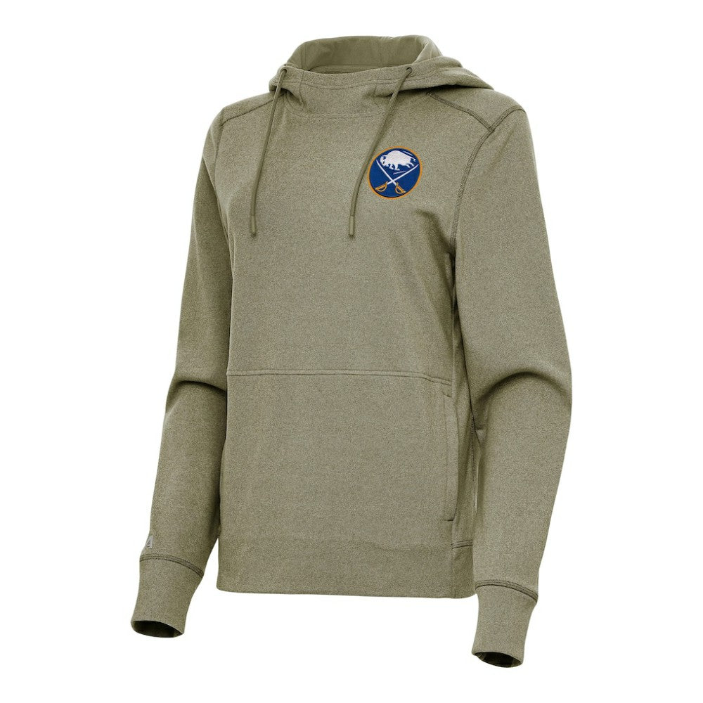 Buffalo Sabres Antigua Women's Justice Pullover Hoodie - Olive - NHL 202233785