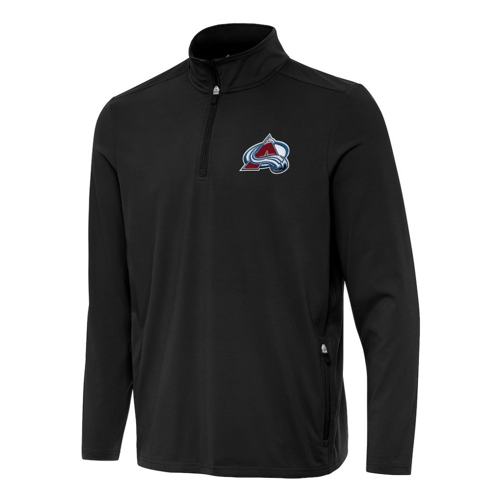 Colorado Avalanche Antigua Perilous Quarter-Zip Sweatshirt - Black - NHL 202233981