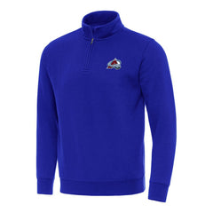Colorado Avalanche Antigua Victory Quarter-Zip Mock Sweatshirt - Royal - NHL 202234000