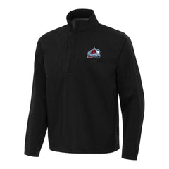 Colorado Avalanche Antigua Brisk Quarter-Zip Windbreaker - Black - NHL 202234264
