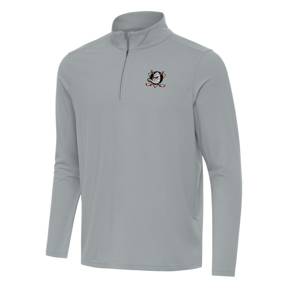 Anaheim Ducks Antigua Intent Quarter-Zip Top - Gray - NHL 202234339