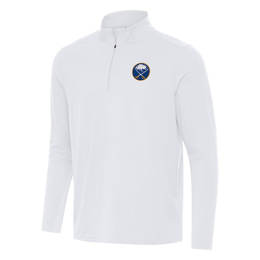 Buffalo Sabres Antigua Intent Quarter-Zip Top - White - NHL 202234344