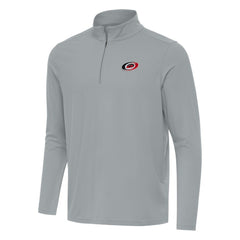 Carolina Hurricanes Antigua Intent Quarter-Zip Top - Gray - NHL 202234357
