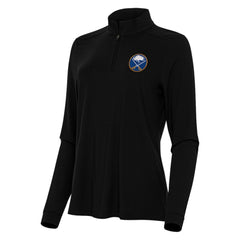 Buffalo Sabres Antigua Women's Intent Quarter-Zip Top - Black - NHL 202234598