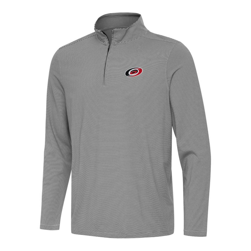 Carolina Hurricanes Antigua Twine Quarter-Zip Top - Black - NHL 202234662