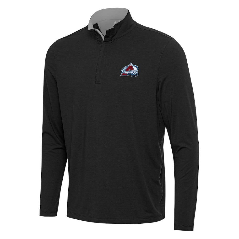 Colorado Avalanche Antigua Content Quarter-Zip Pullover Top - Black/Gray - NHL 202234689