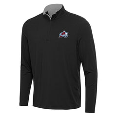Colorado Avalanche Antigua Content Quarter-Zip Pullover Top - Black/Gray - NHL 202234689