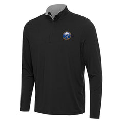 Buffalo Sabres Antigua Content Quarter-Zip Pullover Top - Black/Gray - NHL 202234690
