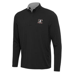 Anaheim Ducks Antigua Content Quarter-Zip Pullover Top - Black/Gray - NHL 202234691