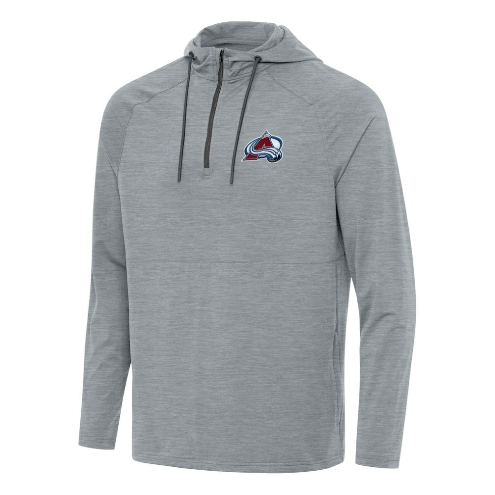 Colorado Avalanche Antigua Spikes Quarter-Zip Hoodie - Heather Gray - NHL 202234814