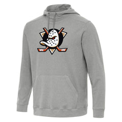 Anaheim Ducks Antigua Cloud Pullover Hoodie - Heather Gray - NHL 202234885