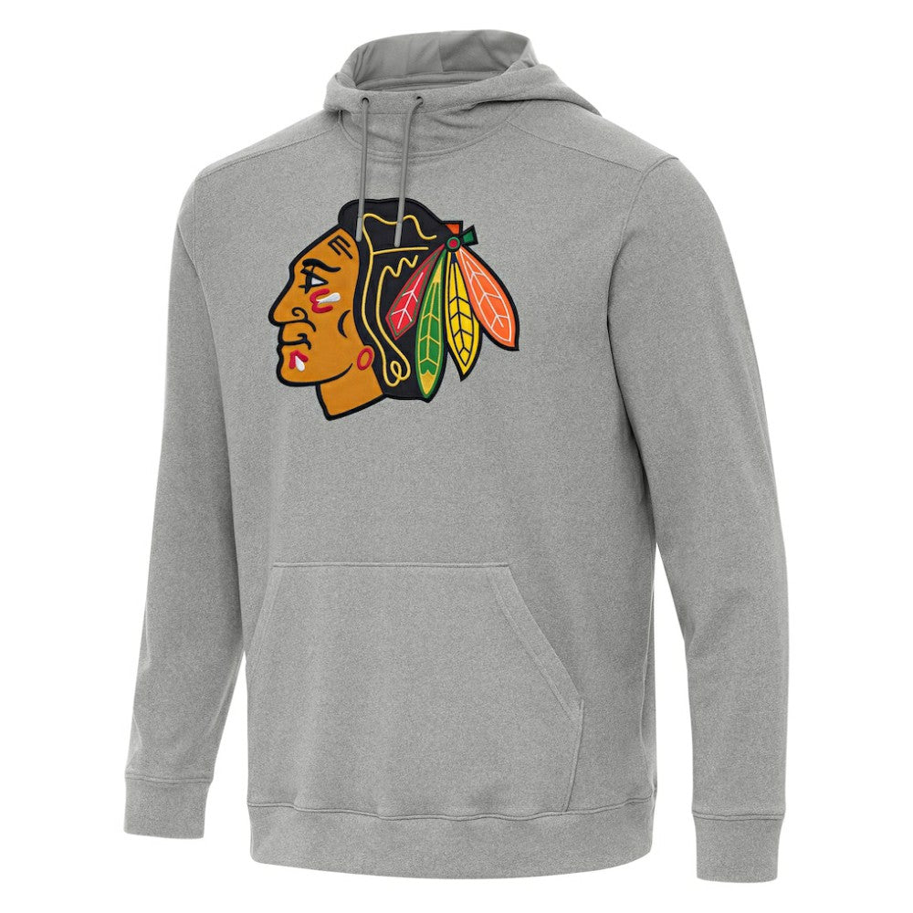 Chicago Blackhawks Antigua Cloud Pullover Hoodie - Heather Gray - NHL 202234911