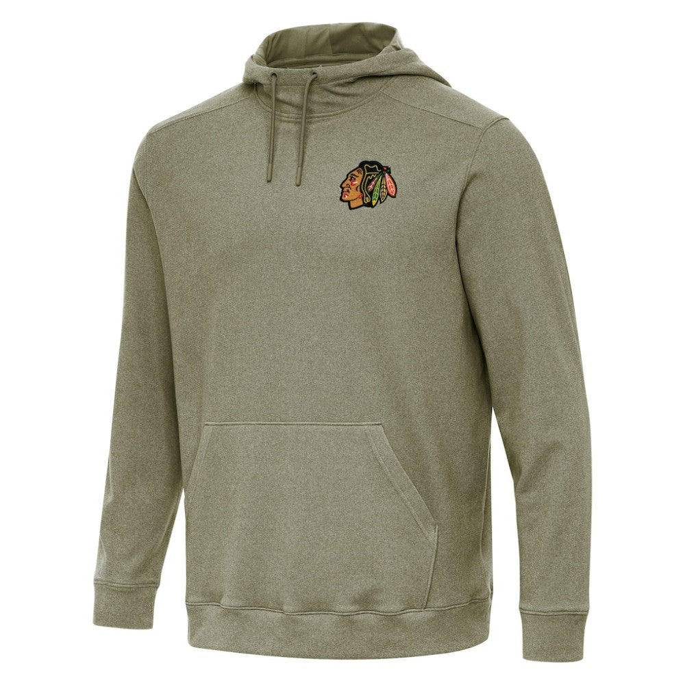 Chicago Blackhawks Antigua Cloud Pullover Hoodie - Olive - NHL 202234925