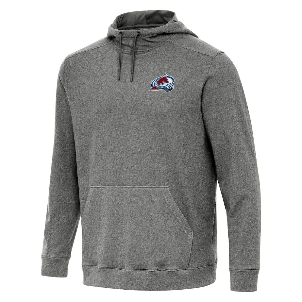 Colorado Avalanche Antigua Cloud Pullover Hoodie - Heather Black - NHL 202234929