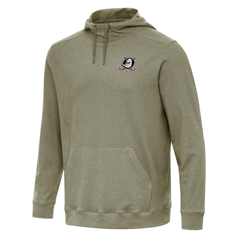 Anaheim Ducks Antigua Cloud Pullover Hoodie - Olive - NHL 202234938