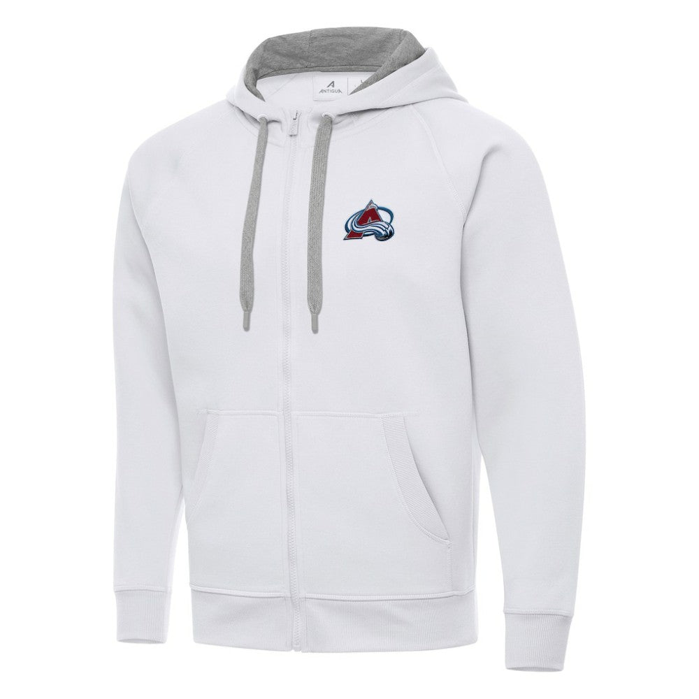 Colorado Avalanche Antigua Big & Tall Victory Full-Zip Hoodie - White - NHL 202235023