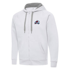 Colorado Avalanche Antigua Big & Tall Victory Full-Zip Hoodie - White - NHL 202235023