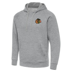 Chicago Blackhawks Antigua Big & Tall Victory Pullover Hoodie - Heather Gray - NHL 202235080